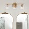 Designers Fountain Haven 24 in. 3-Light Old Satin Brass Vanity Light with Clear Rippled Glass Shades for Bathrooms D309M-3B-OSB - alternate 2